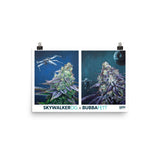 Star Wars Cannabis Poster – Skywalker OG & Bubba Fett Strain Art