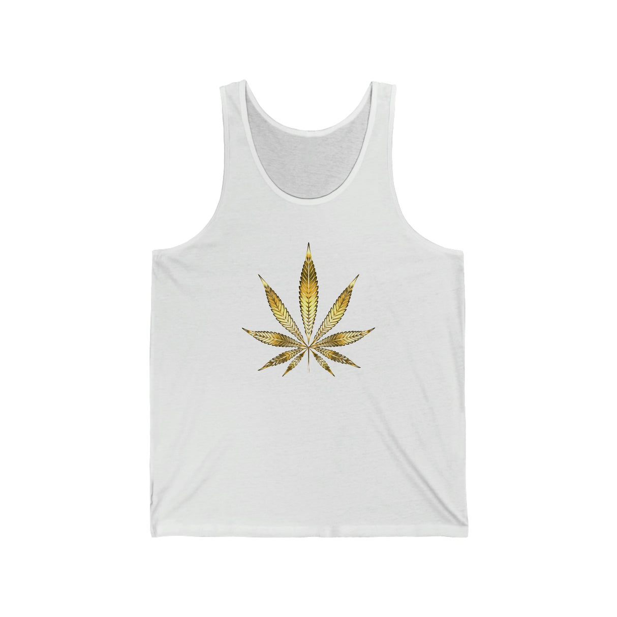 Gold Marijuana Jersey Tank
