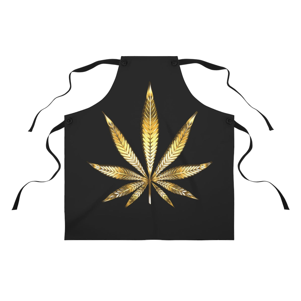 Gold Leaf Cannabis Luxurious Apron