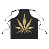 Gold Leaf Cannabis Luxurious Apron