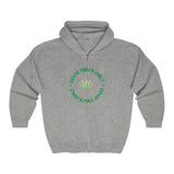 Good Vibes Only Men's Weed Zip Up Hoodie