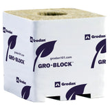 Grodan Pro Gro-Block Improved GR4 with Hole, 3" x 3" x 2.5" (Case of 384)