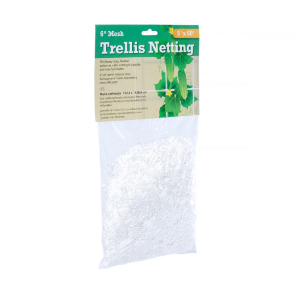 Polyester (soft) Trellis Netting 5' x 60', 6" mesh