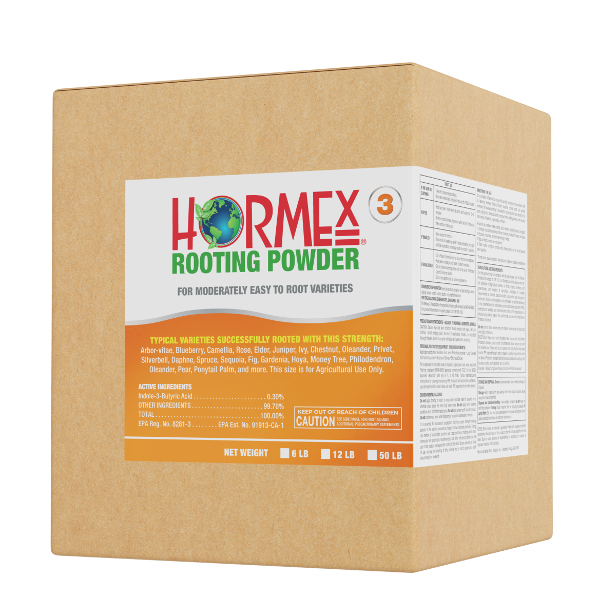 Hormex Rooting Powder #3 (0.30% IBA) – Rooting Hormone for Plant Cuttings
