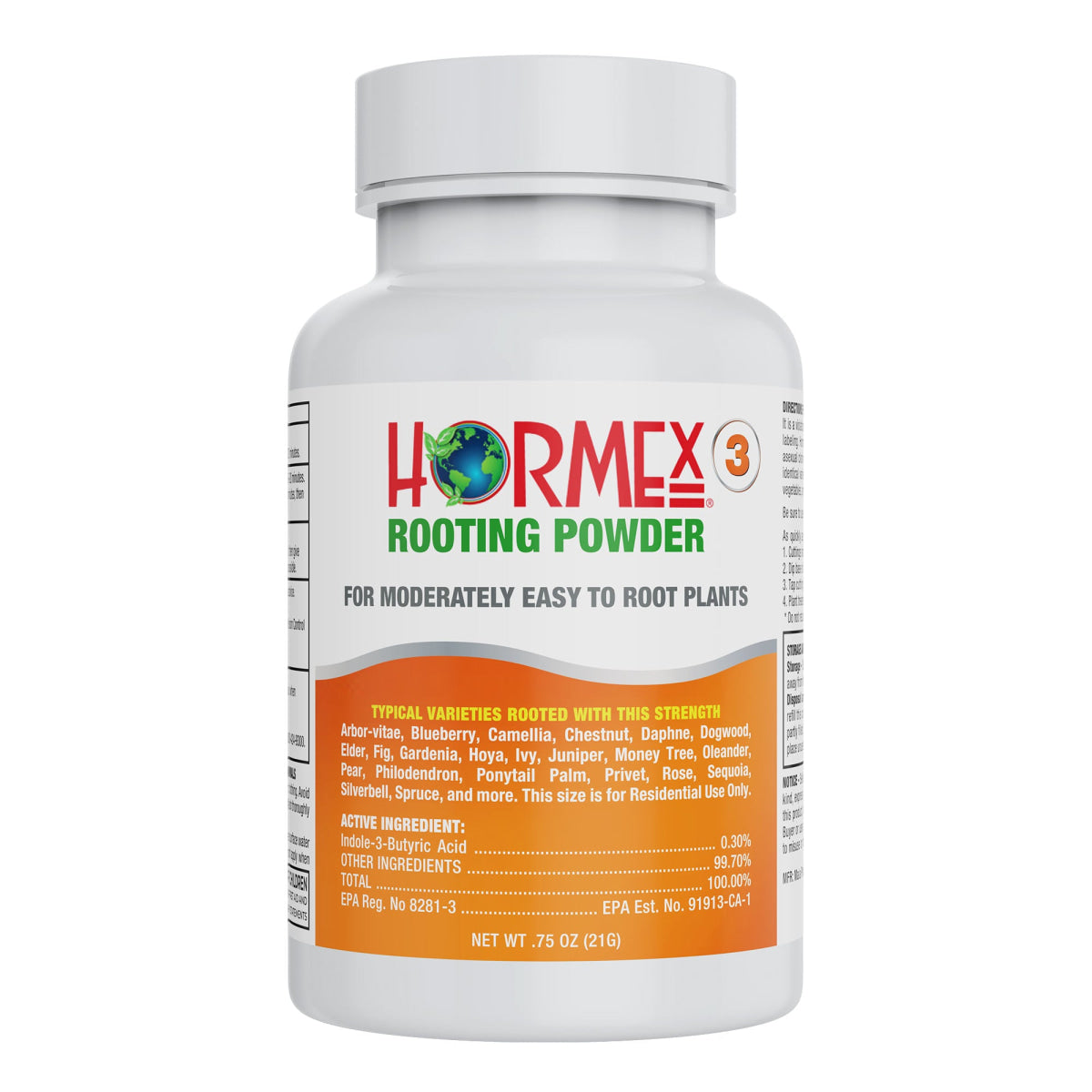 Hormex Rooting Powder #3 (0.30% IBA) – Rooting Hormone for Plant Cuttings