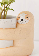 Large Hugging Sloth Ceramic Planter Pot for Succulents & Plants