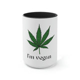 I'm Vegan Pot Leaf Coffee Mug
