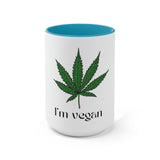 I'm Vegan Pot Leaf Coffee Mug