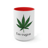 I'm Vegan Pot Leaf Coffee Mug