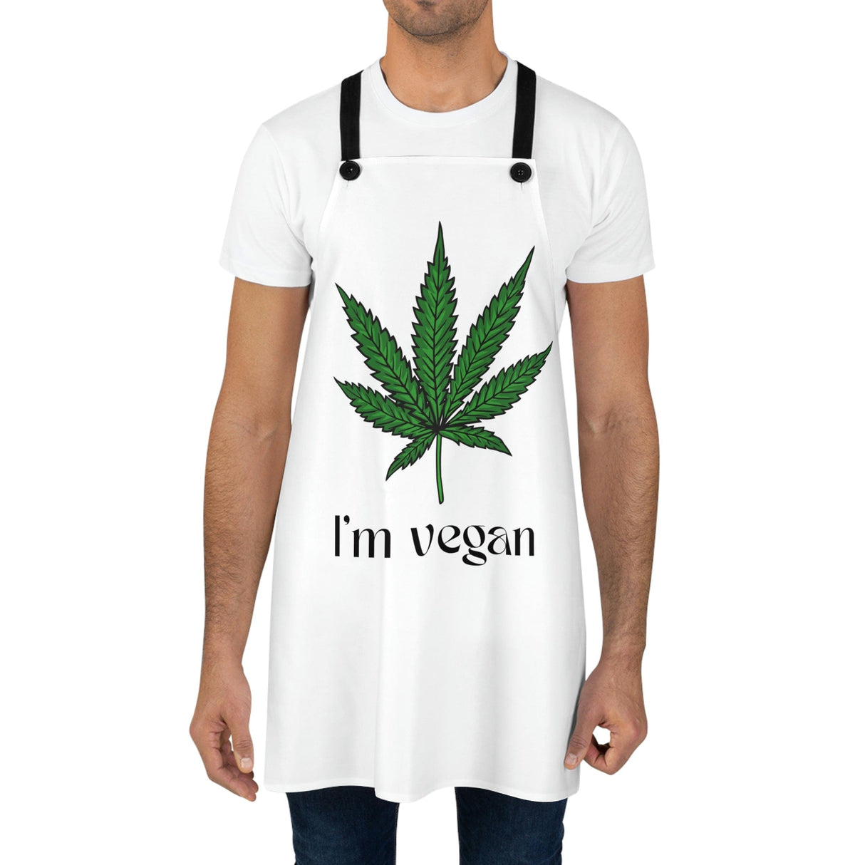 I'm Vegan Weed Leaf Chef's Apron