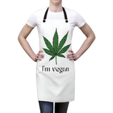 I'm Vegan Weed Leaf Chef's Apron