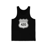Interstate 420 Weed Jersey Tank Top