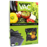 NatureVAC 15" x 20" Precut Vacuum Seal Bags - Black/Clear (Pack of 50)