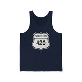 Interstate 420 Weed Jersey Tank Top