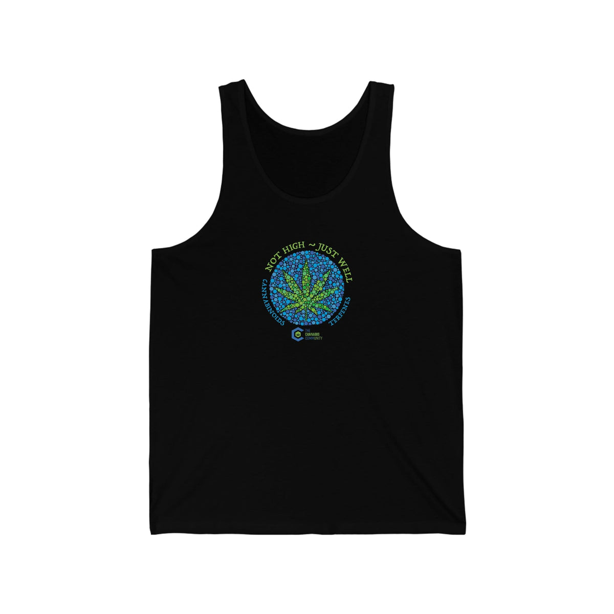 Not High, Just Well Cannabis Jersey Tank