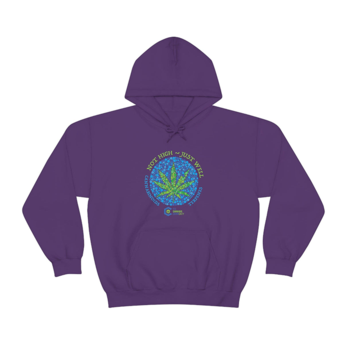 Not High, Just Well Cannabis Hoodies