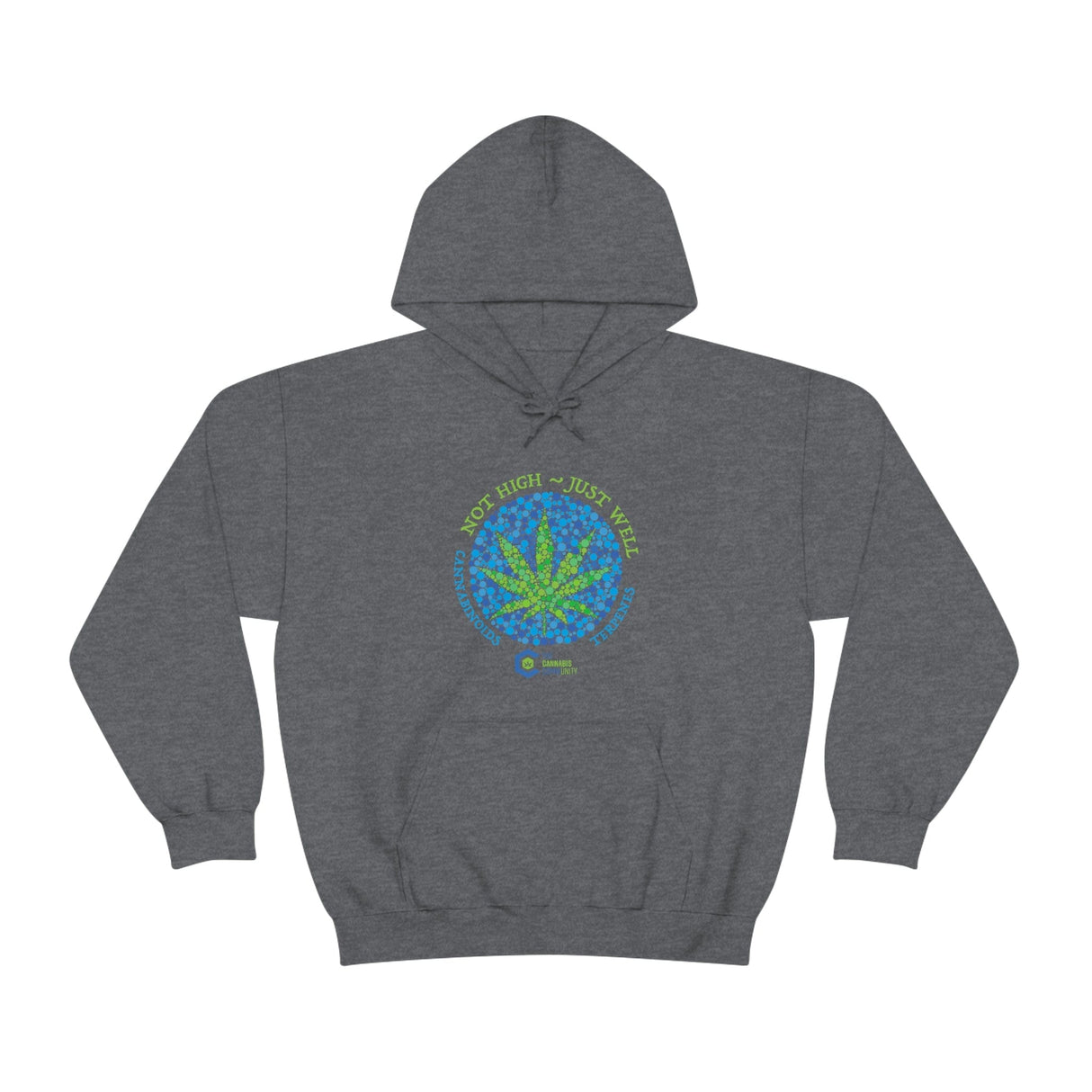 Not High, Just Well Cannabis Hoodies