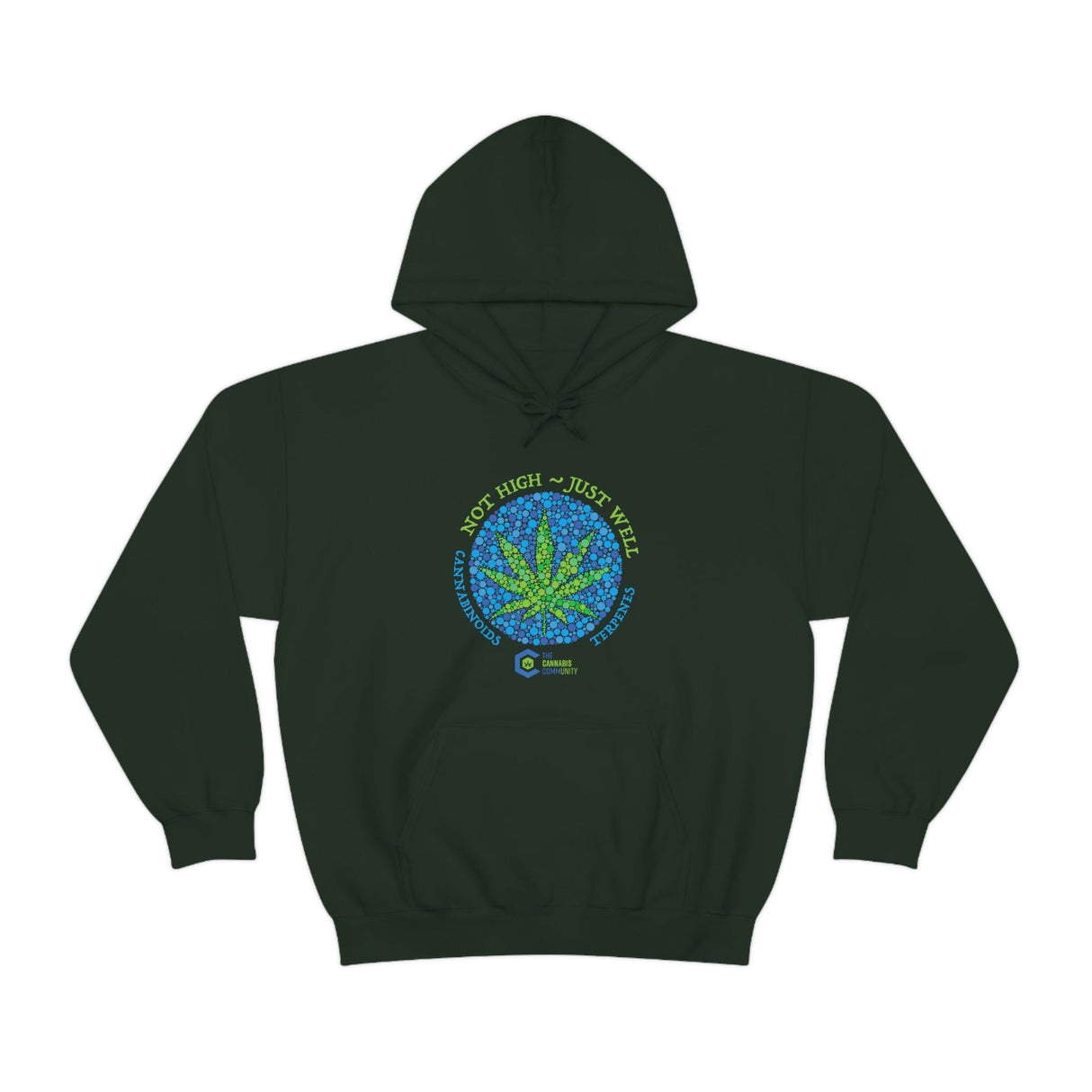 Not High, Just Well Cannabis Hoodies