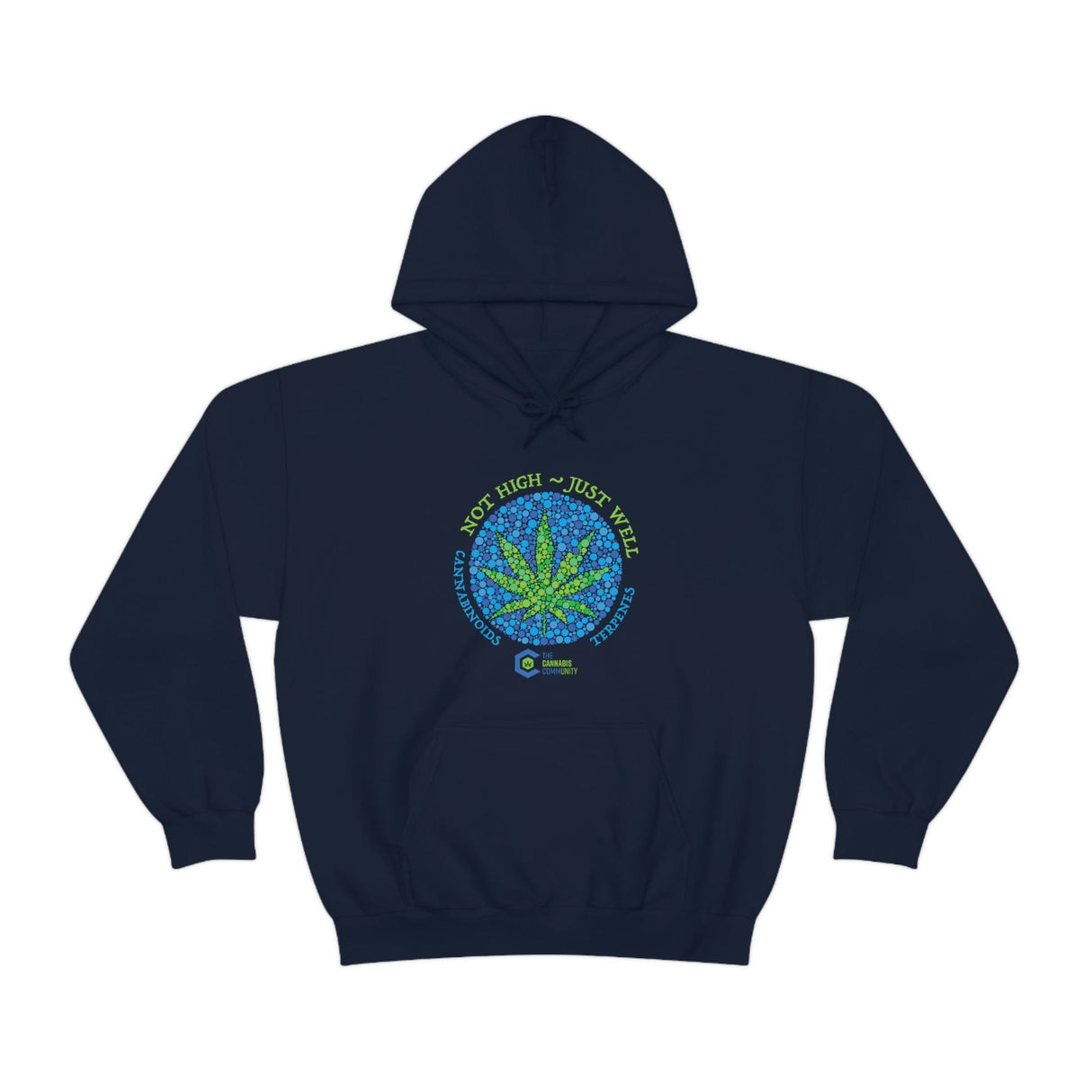 Not High, Just Well Cannabis Hoodies