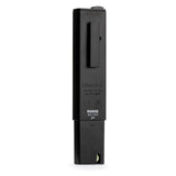 Black digital pH meter on a white background