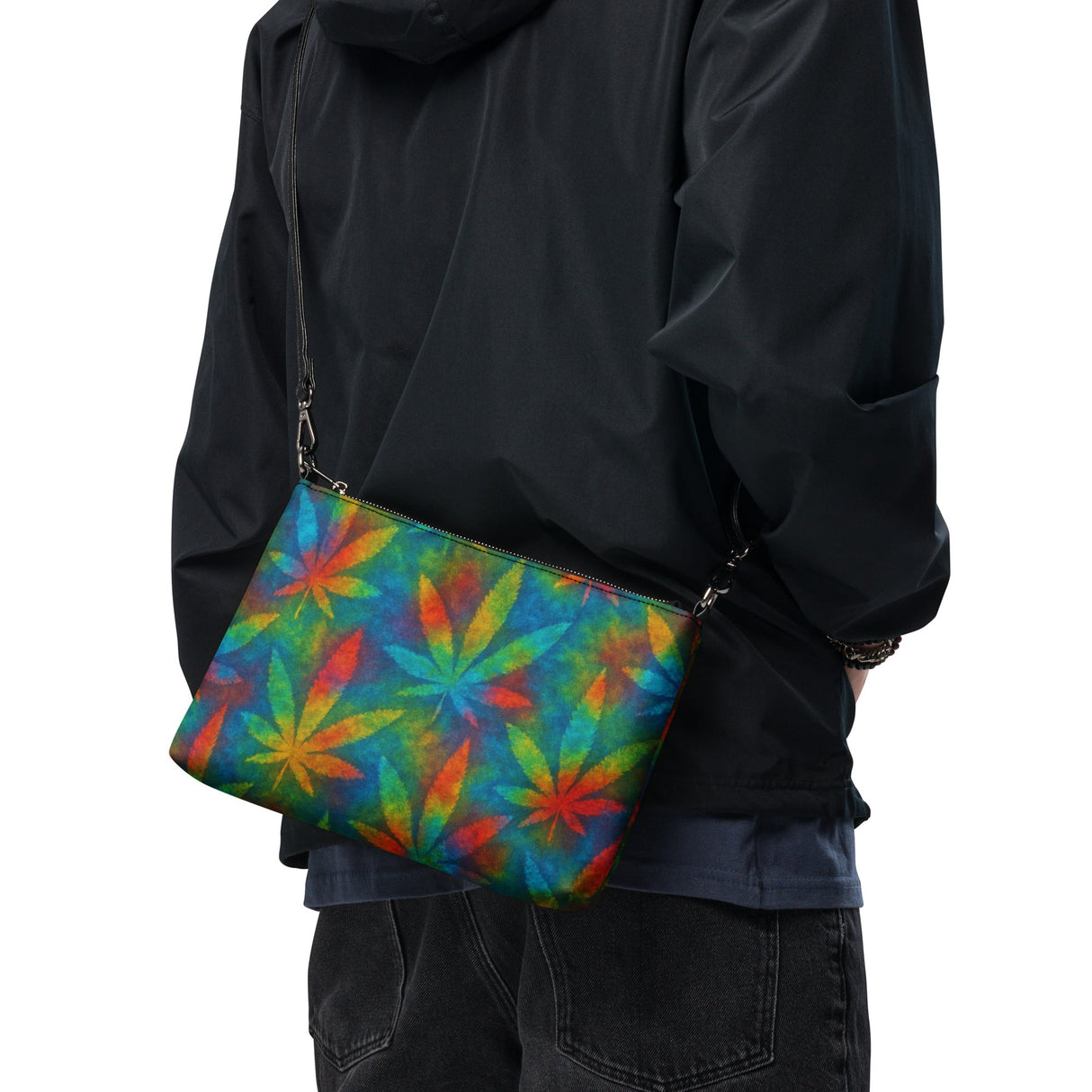 Queen Tie-Dye Crossbody Bag – Versatile Faux Leather Purse