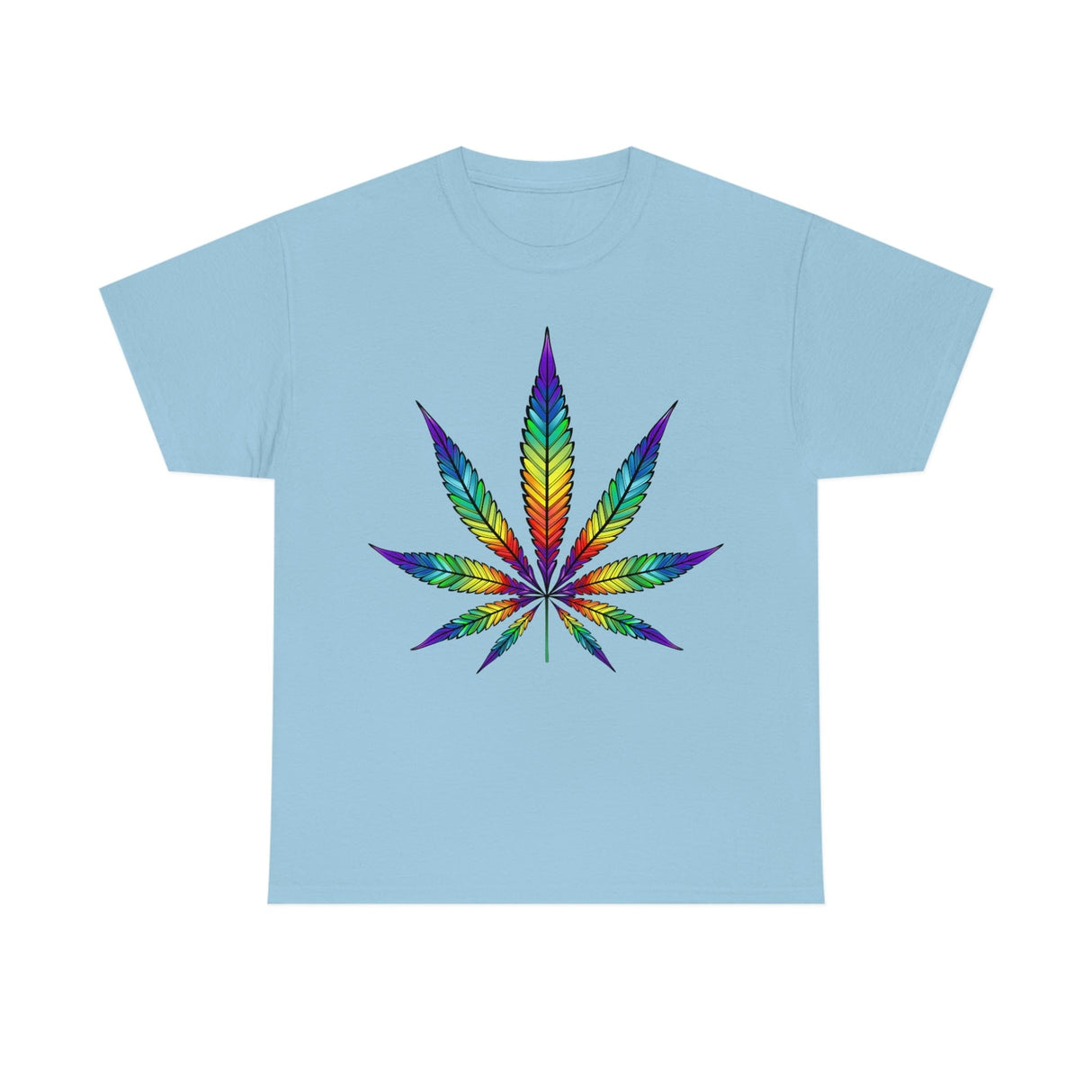 Rainbow Cannabis Leaf Tee