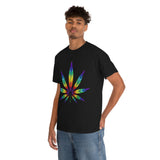 Rainbow Cannabis Leaf Tee