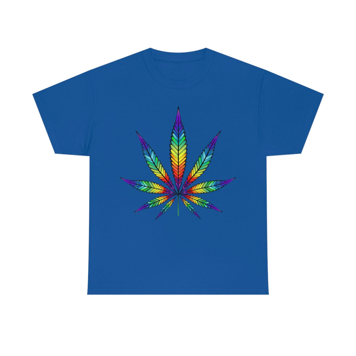 Rainbow Cannabis Leaf Tee