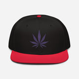 Purple Haze Marijuana Snapback Hat