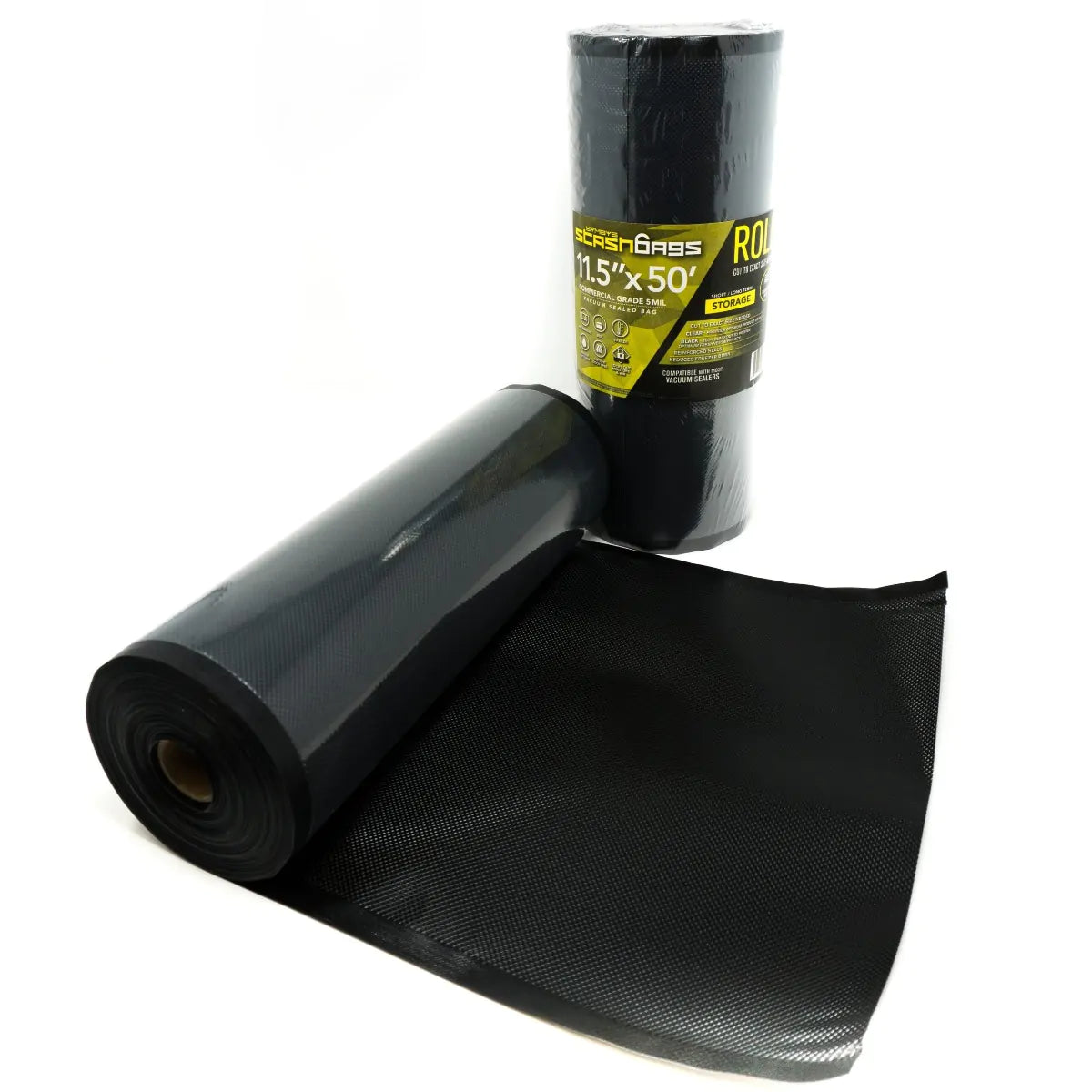 Symbys StashRoll Vacuum Seal Roll - Black & Clear