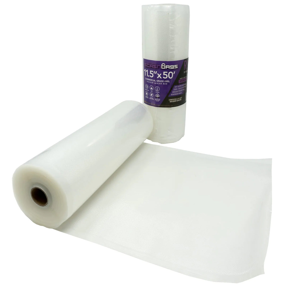 Symbys StashRoll 11.5" x 50' Vacuum Seal Roll - Clear