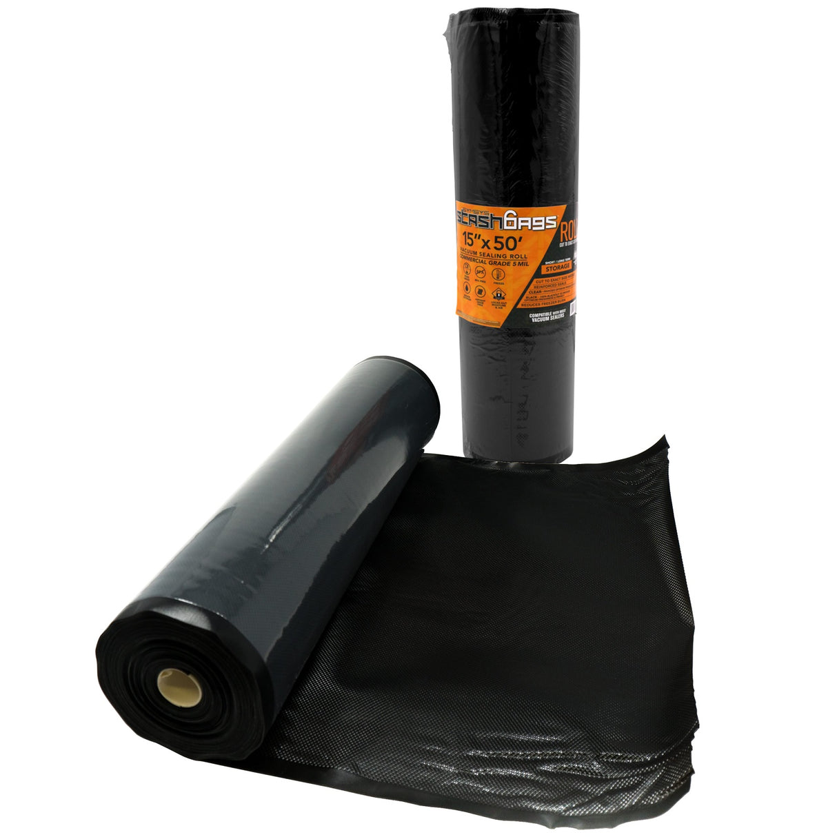 Symbys StashRoll Vacuum Seal Roll - Black & Clear