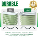 Vegega 11'' Tall 6.5x2 Galvanized Raised Flower Bed (6 in 1) v2.0