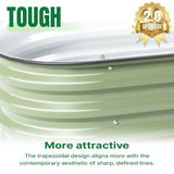 Vegega 11'' Tall 6.5x2 Galvanized Raised Flower Bed (6 in 1) v2.0