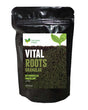 Black bag of Vital Roots Granular Mycorrhizal Inoculant with a white label on a white background
