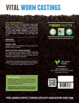 Vital Worm Earthworm Castings – Organic Soil Amendment & Compost Booster