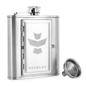 Revelry Accomplice flask with funnel