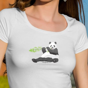 Monster Gardens Canna Panda T-Shirt - WOMENS V-Neck
