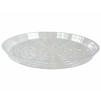Clear Vinyl Saucer, 14 in (Pack of 25)