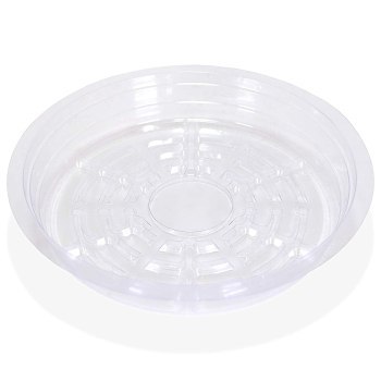 Clear Vinyl Saucer, 8 in (Pack of 10)