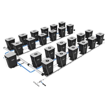 Current Culture Under Current XL13 – RDWC Hydroponics System – 13 Gallon, 30 in Spacing - UCDB24XL13 (24 Site, 4 Row)
