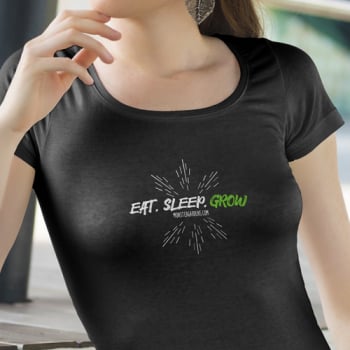 Monster Gardens Eat. Sleep. Grow. T-Shirt - WOMENS V-Neck