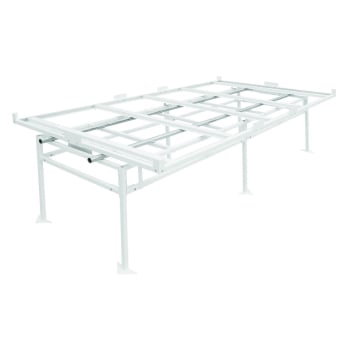 Fast Fit Rolling Bench Tray Stand, 4 ft x 8 ft