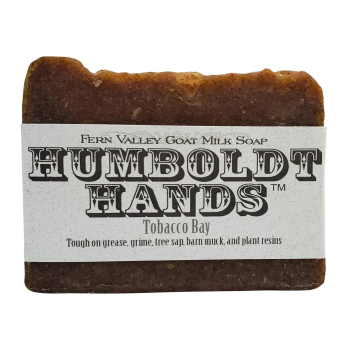 Fern Valley Goat Milk Soap Humboldt Hands - Tobacco Bay, front