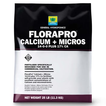 General Hydroponics FloraPro Ca + Micros (14-0-0), 25 lb - front of bag