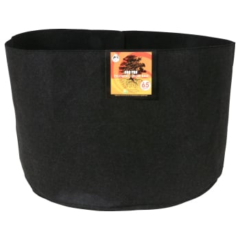 Gro Pro Essential Round Fabric Pot, 65 Gallon - Black