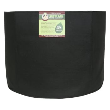 Gro Pro Premium Round Fabric Pot, 45 Gallon (Pack of 25)