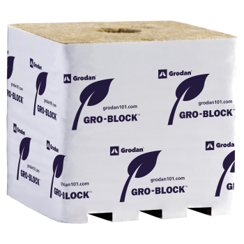 Grodan Gro-Block GR32 Improved Hugo Rockwool Block, 6 x 6 x 6 in