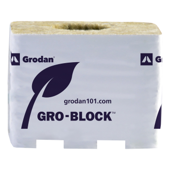 Grodan Gro Block Improved GR7.5 Medium 4 x 4 x 3.1 in with Hole
