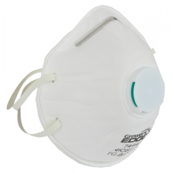 Grower's Edge Clean Room Conical Particulate Respirator Mask w/Valve (10/pk)